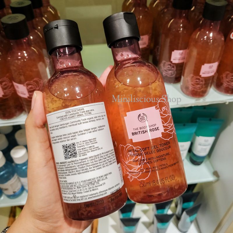 THE BODY SHOP BRITISH ROSE PETAL-SOFT GEL TONER 250 ML
