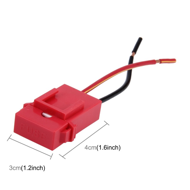 SOKET FUSE HOLDER BOX DX CERAMIC RED - RUMAH SEKRING TANCAP / TUSUK KERAMIK MERAH