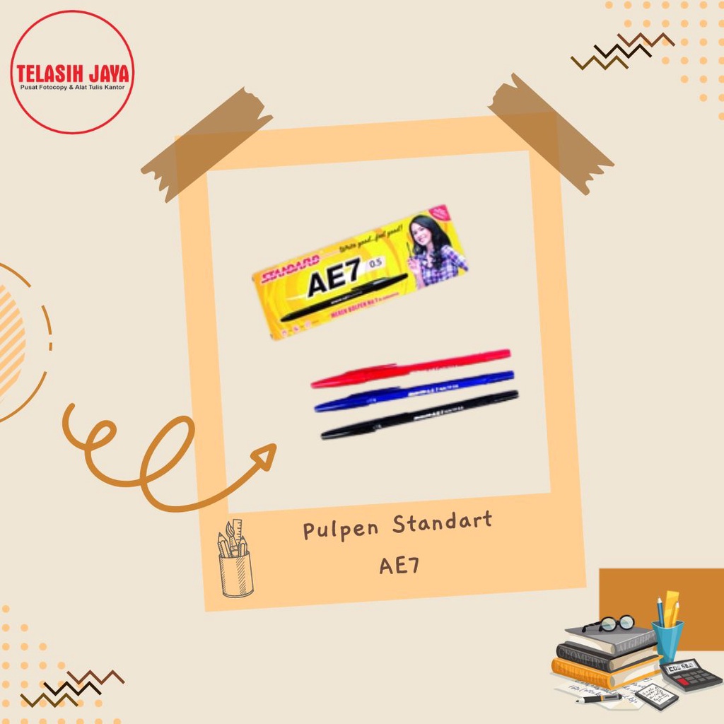

(1 pack) Pulpen Standart ae7