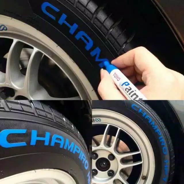 

Spidol Warna Ban Toyo Paint Marker Original Import Kreasi Design Otomotif Motor Mobil