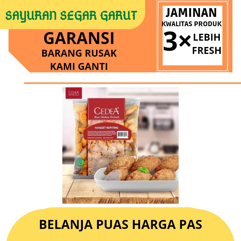 

Cedea Crab Nugget kepiting 500gr Frozen Food/Seafood by Sayuran Segar Garut