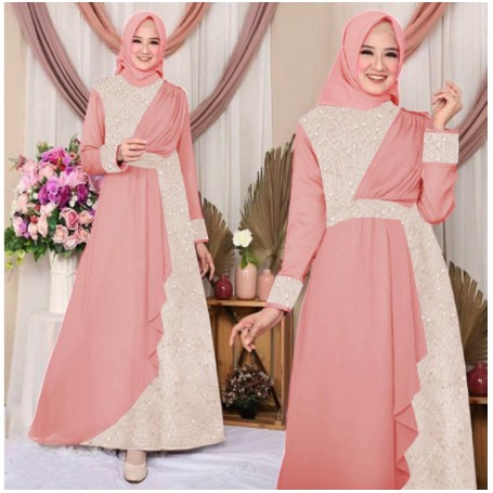 Kekinian 2020 Gamis Trand Remaja Kekinian Nisa Sabiyan K2T2 Gam LZ822 Baju Gamis Wanita Terbaru
