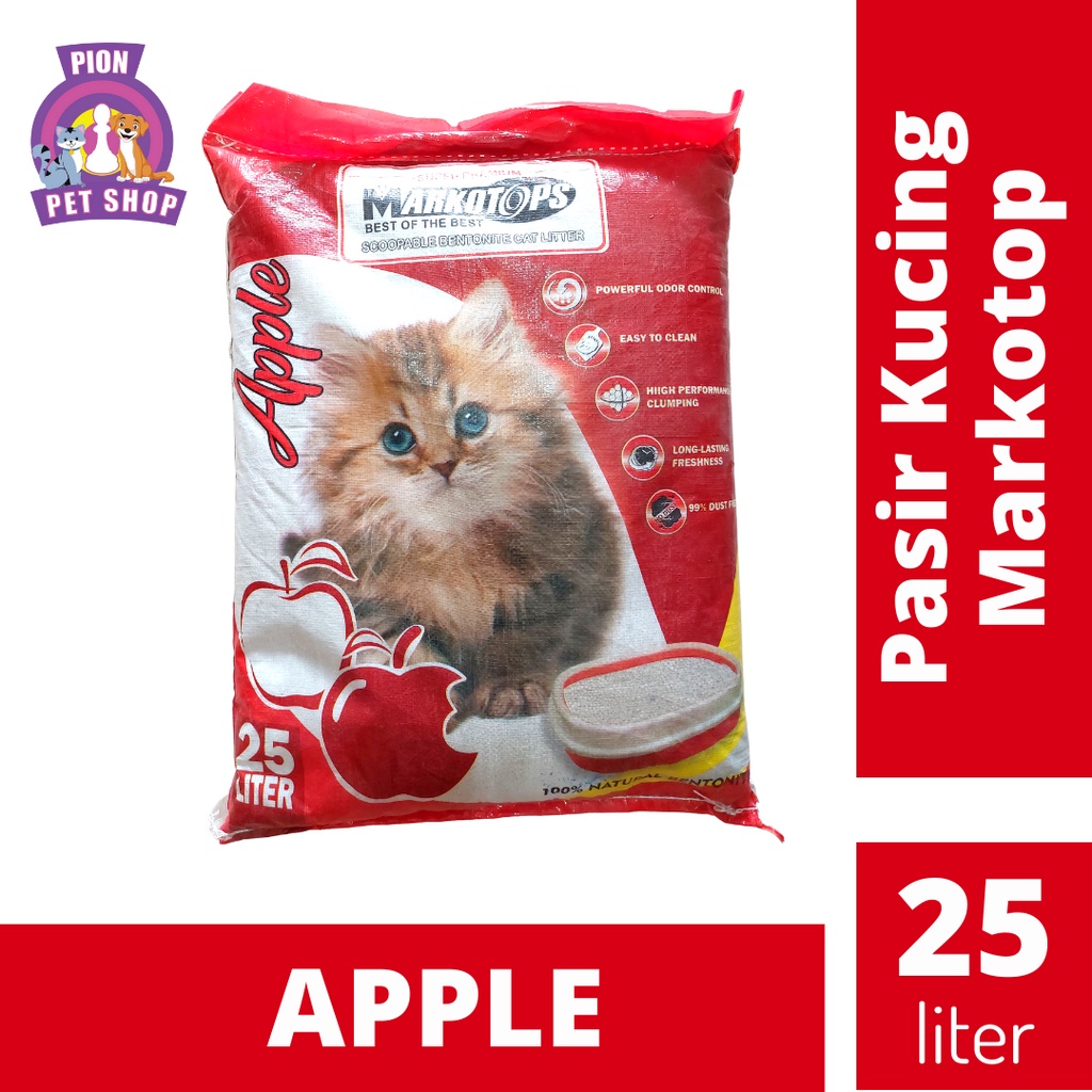 Markotops Cat Litter/pasir kucing 25 Liter