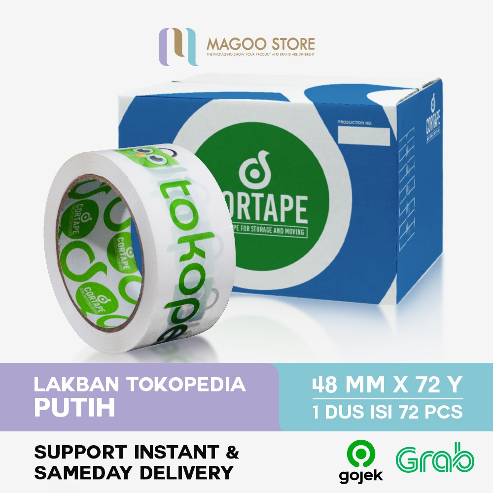 

Lakban Tped Putih Cortape Murah - Dus 48MM X 80Y