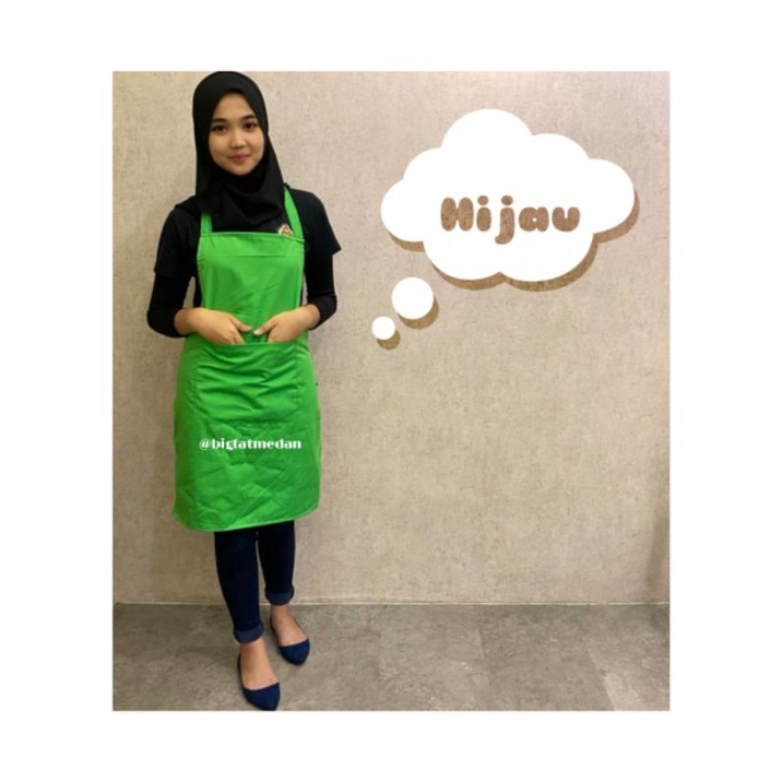 Celemek masak Apron Drill High Quality Full Body