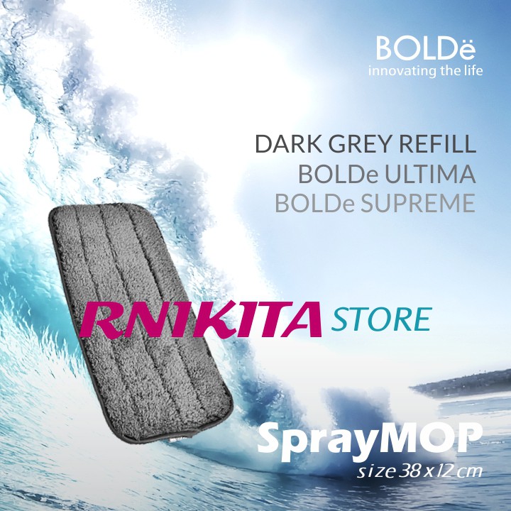 BOLDe KAIN PEL SPRAYMOP ULTIMA SUPREME - Refill Kain Pel Warna Dark Grey