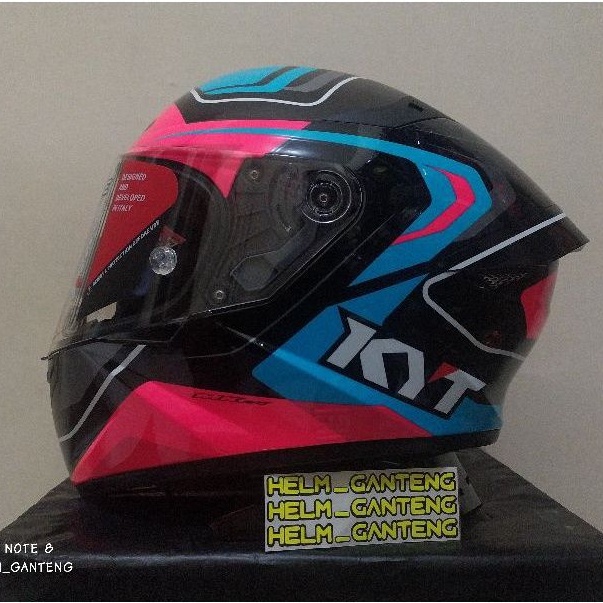 kyt tt course overtech black pink fuxia