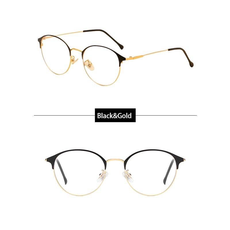 Termurah Kacamata Photocromic Korea Anti Radiasi 2 In 1 Photochromic Pria Wanita-GOLD FREE KOTAK+LAP