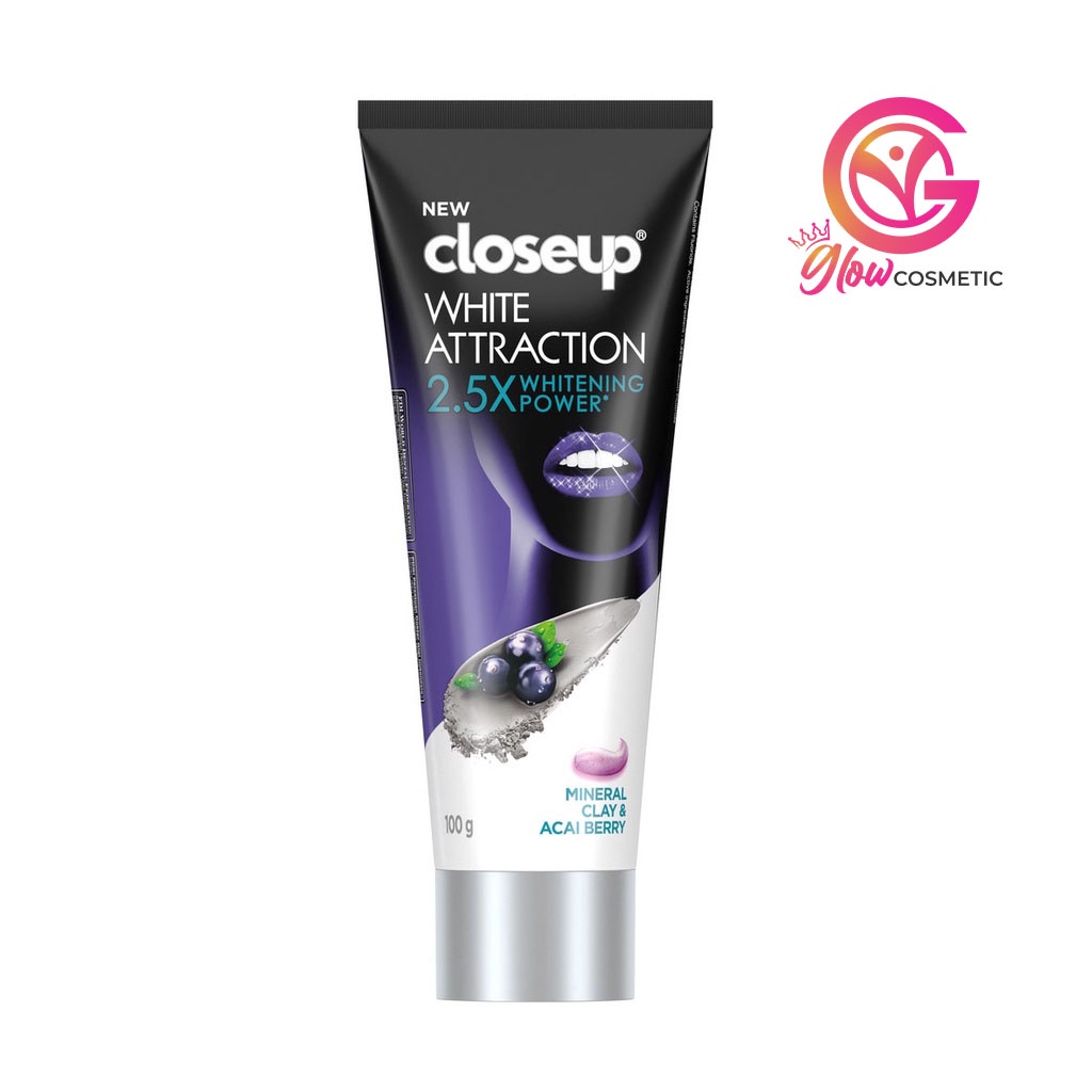 CLOSEUP WHITE ATTRACTION 2.5X WHITENING POWER MINERAL CLAY&amp;ACAI BERRY 100gr