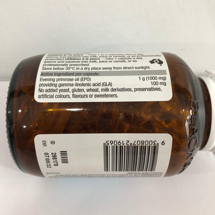 MENOPAUSEOBAT- BLACKMORES EVENING PRIMROSE OIL 125 CAPSULES -OBAT-MENOPAUSE.