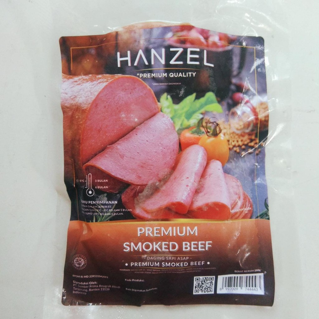 Hanzel Smoked Beef 200g Shopee Indonesia