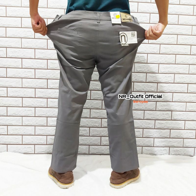 Big Size Ukuran 39-44 Celana Panjang Pria Chino Original Jumbo Stretch Chinos Cowok Dewasa Distro