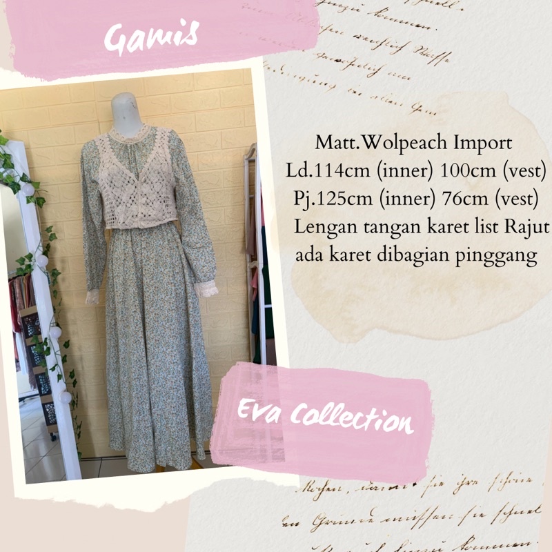 Gamis Vest Rajut