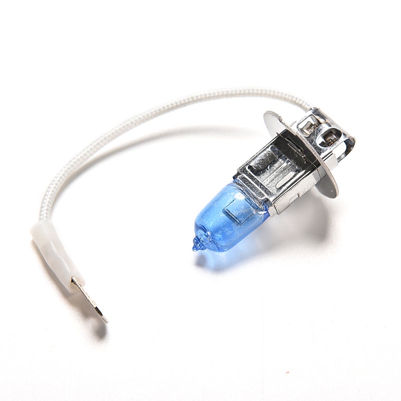 2pcs Bola Lampu Halogen H3 12V 55W Super Terang Warna Putih Untuk Mobil