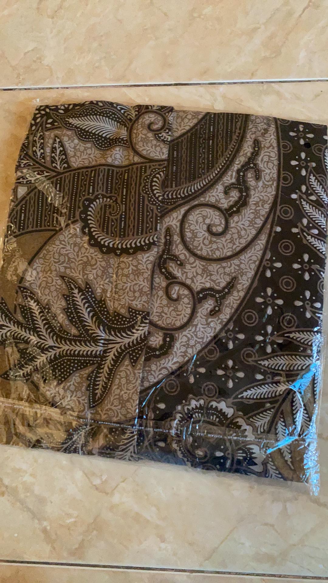 Kemeja Batik Pria Lengan Panjang Size M L Xl Xxl  Bswart Batik Hrb026 Kenongo Hem Panjang Pada