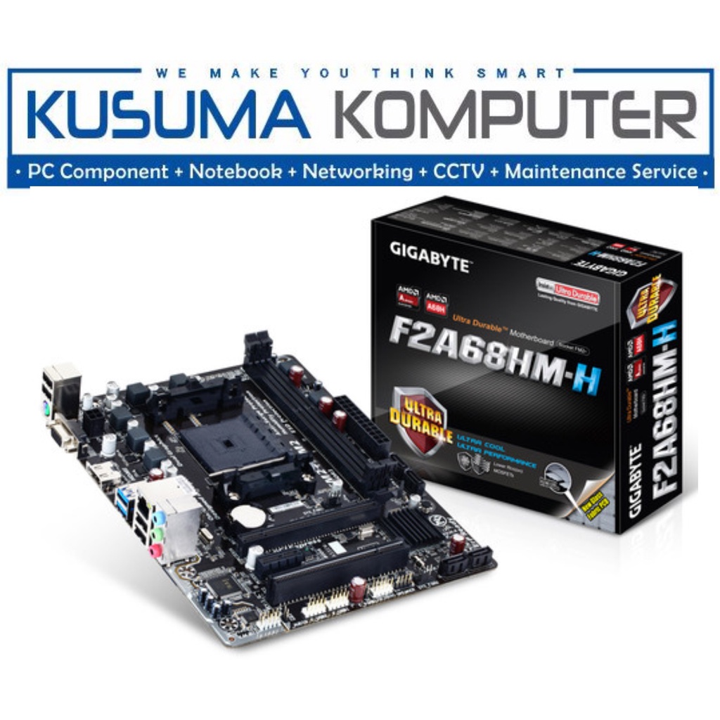 Gigabyte Motherboard A68H GA-F2A68HM-H FM2+/FM2