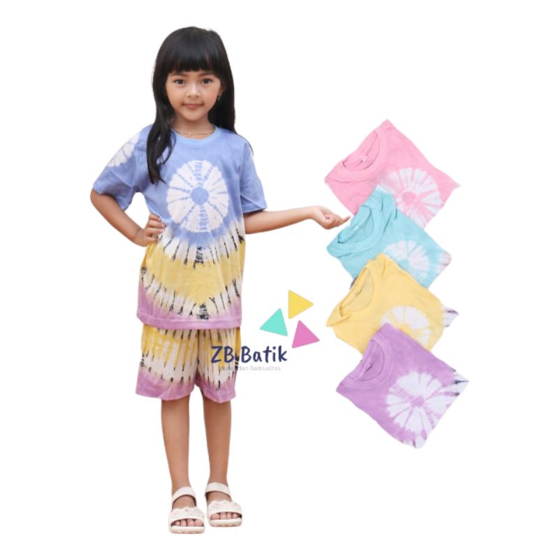 Setelan baju anak perempuan pelangi usia 1-8 tahun || setelan anak pelangi || setelan anak laki laki || setelan anak perempuan || setelan anak jumputan || setelan anak abstrak || baju anak