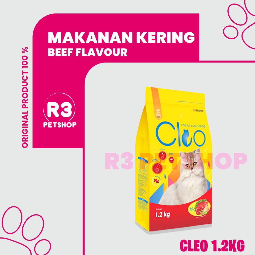 Makanan Kucing murah CLEO 1,2kg All Varian