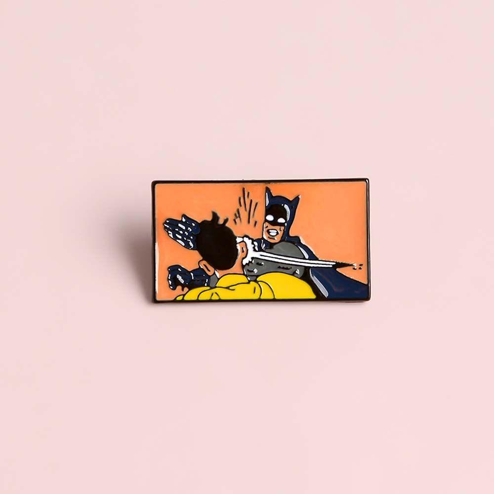 [Elegan] Bros Pria Bertopeng Lucu Kartun Western Adventure Film Zorro Lucu Kerah Pin Lencana Pin Enamel Pin