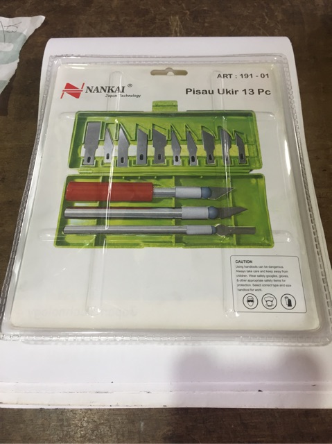 Pisau Ukir Pahat Kayu set 13 pcs Hobby Knife Nankai