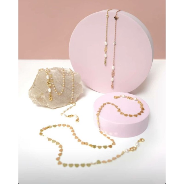 The Everything Monogram long chain gold by. Button Scarves