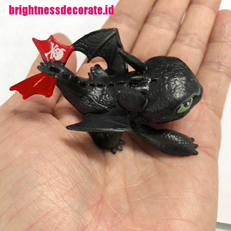 BrightID No Toothless Night Fury Dragon Family Animation Toys Doll Model Ornaments