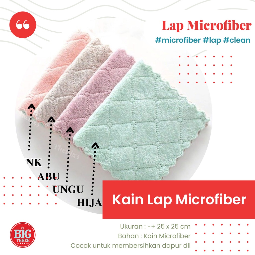 Kain Microfiber - Serbet Lap Dapur Mikrofiber Serba guna TBT