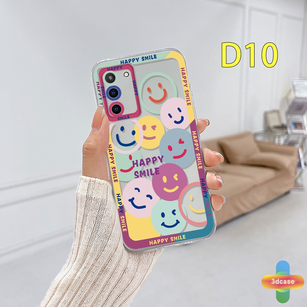 Soft TPU Case Samsung A52 A32 A12 A03 A51 A03S A10S A50 A20S J7 Prime A02S A20 A50S A10 A30S A52S A30 M12 M01S A125 F12 M10S M40S A515F A207F M02S A025 F02S 11 12 13  7 8 6 Plus Cute Happy Smiley TPU Shockproof Angel Eyes Protector Cover