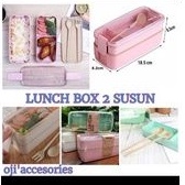 KOTAK MAKAN NASI LUNCH BOX 2 SUSUN 16457 RANTANG BEKAL