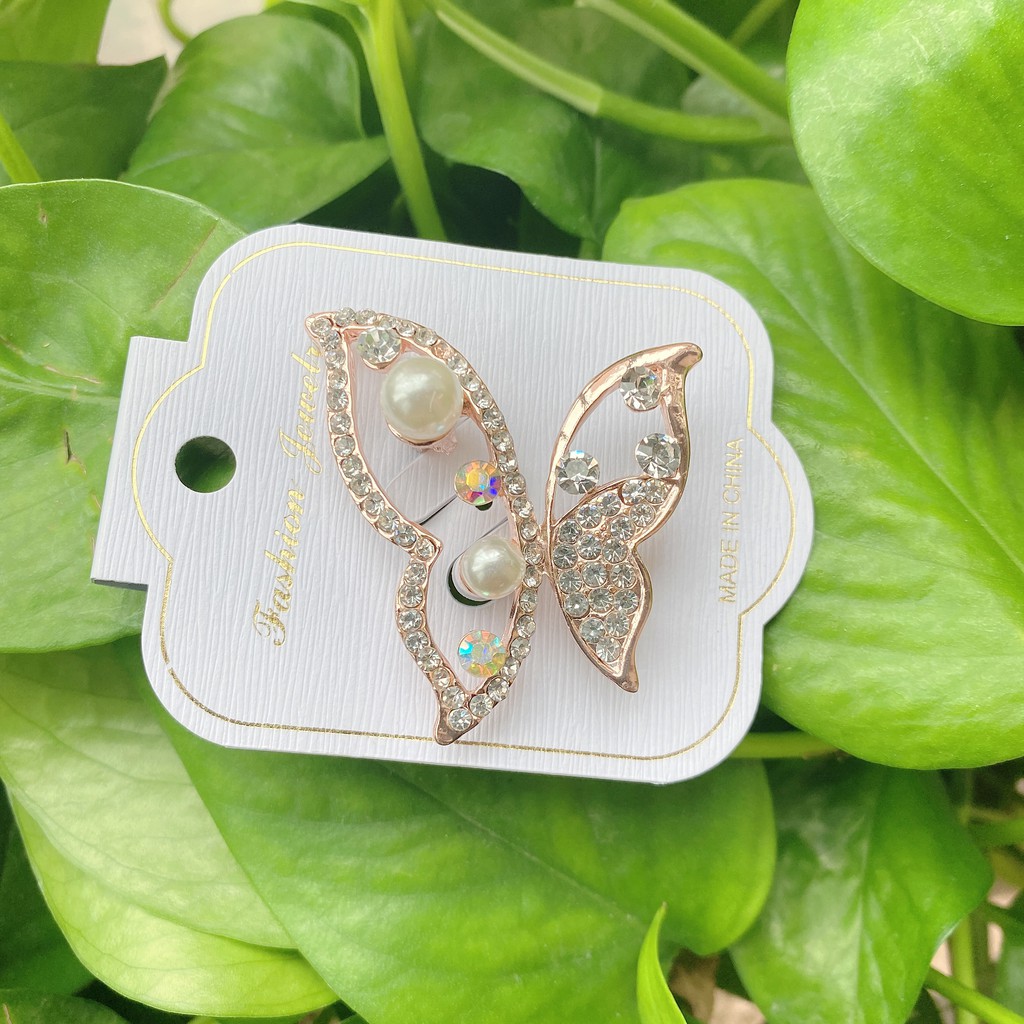 Baru Kreatif Mutiara Pin Bros Berlian Imitasi Bros Elegan Cukup Gaya Bros Mutiara Bros-6#