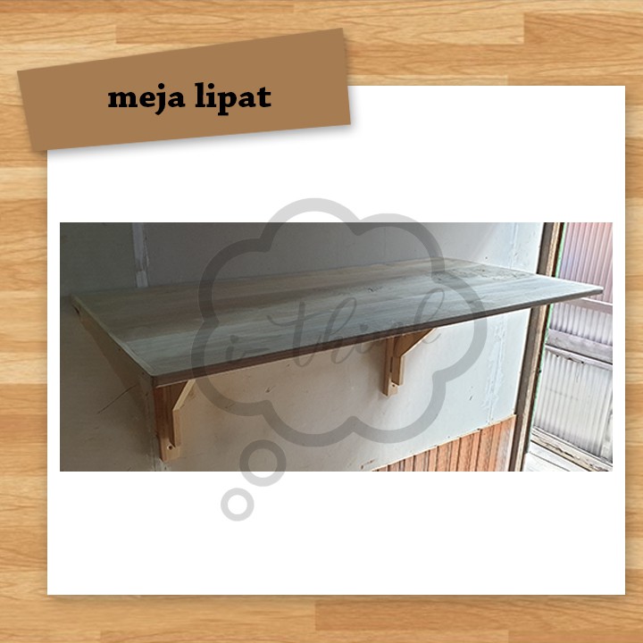 Meja Lipat tempel dinding