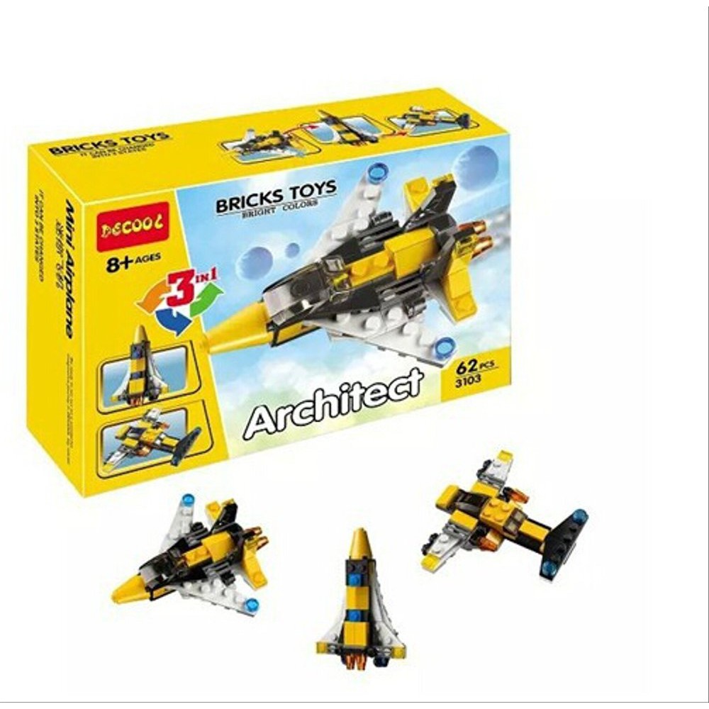 Bricks Building Blocks Decool 3103 - Mainan Anak murah dan edukatif bisa 3 in 1