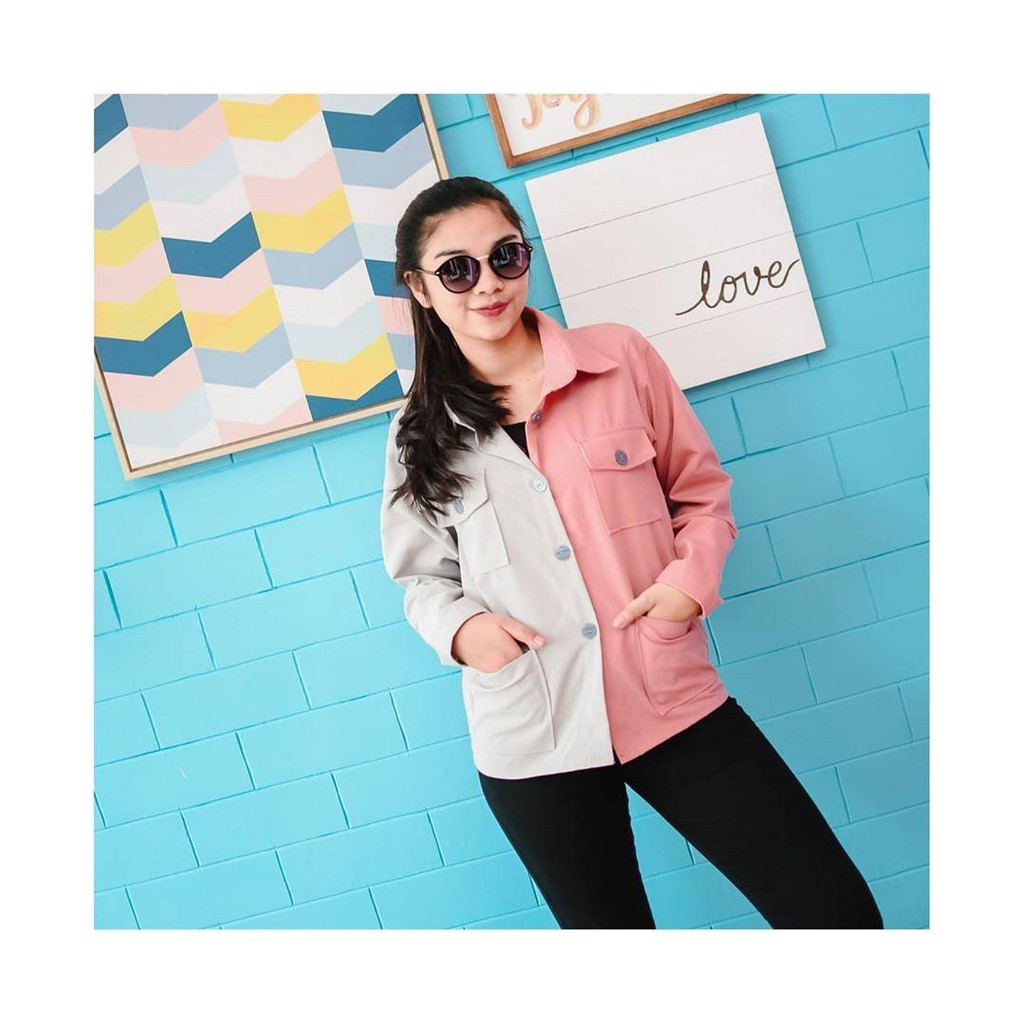 Binggo Combie l Jaket canvas wanita