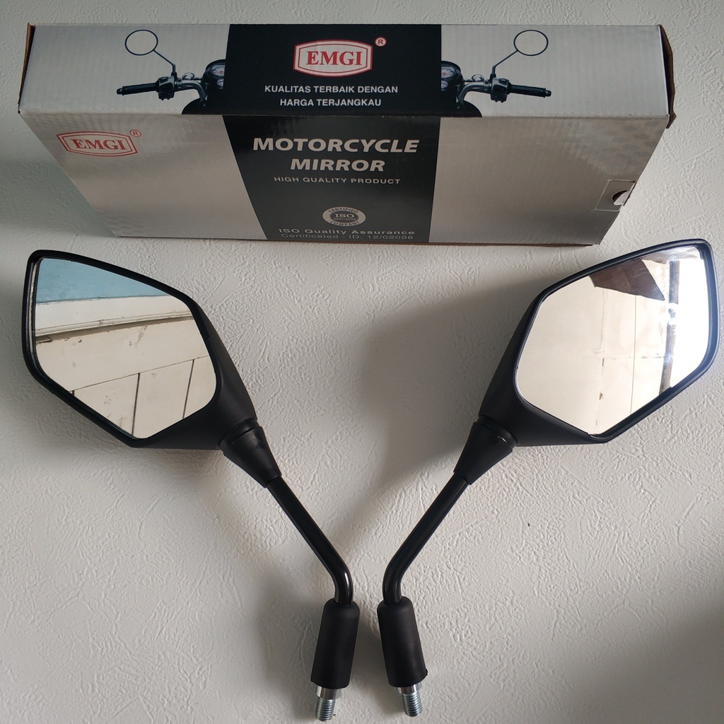 Spion HONDA PCX 150 PCX 160 VARIO 160 YAMAHA AEROX NMAX LEXY juga bisa, Model standar Kualitas ori merk EMGI