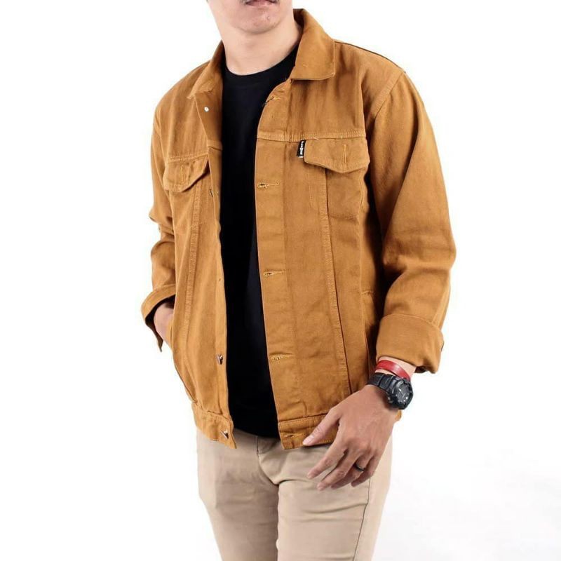JAKET JEANS MUSTARD ( KUNING KUNYIT)