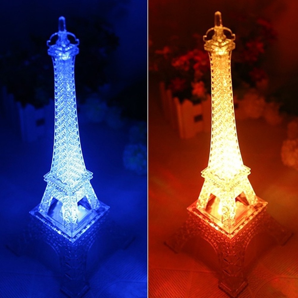 Lampu Tidur LED Bentuk Menara  Eiffel  Romantis Dapat 