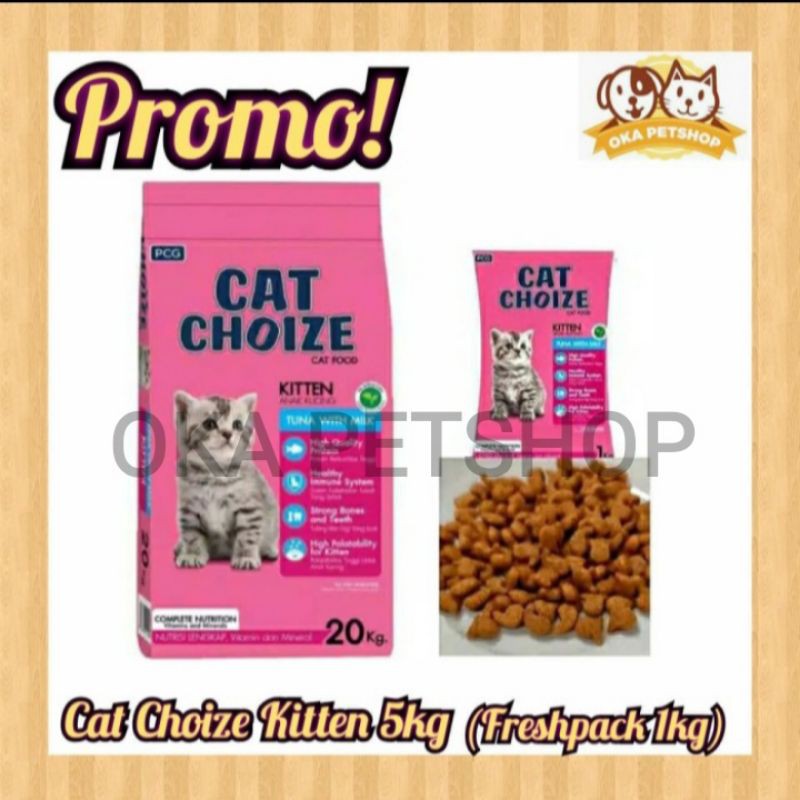 Cat Choize Kitten Tuna With Milk 5kg - Makanan Anak Kucing Cat Choize Kitten