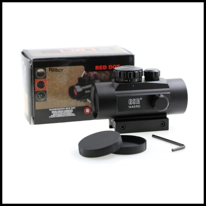 Red Dot Gsr 1X40 Scope Nyala Titik Merah Dan Hijau
