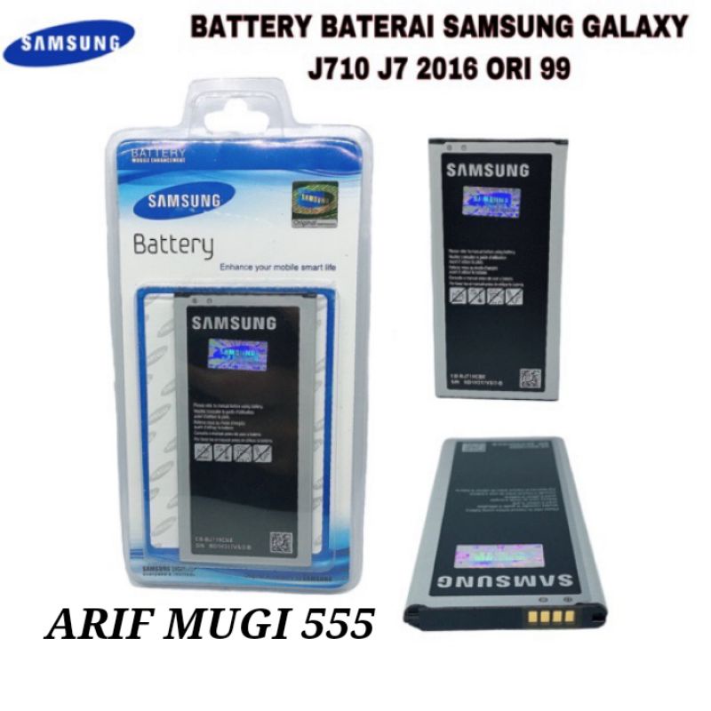 Baterai Battery Batrai Samsung galaxy J7 J710 2016 Original