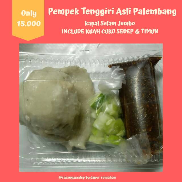 

Pempek Tenggiri Asli Palembang - Kapal Selam Jumbo