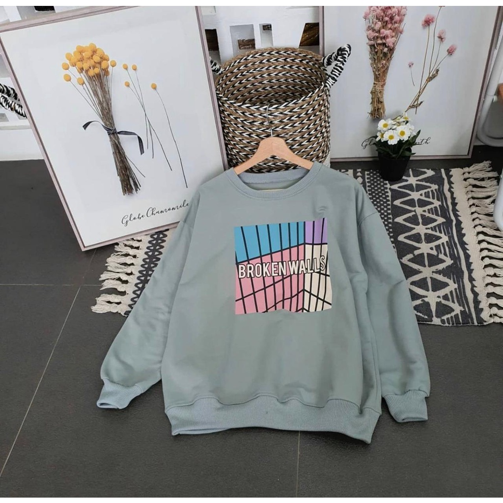 [COD] Sweater Oversize Wanita Brokenwalls XXL LD 130