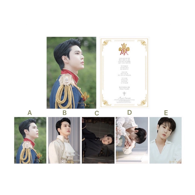 SHARING postcard dorsen NCT doyoung axel von fersen marie antoinette musical md