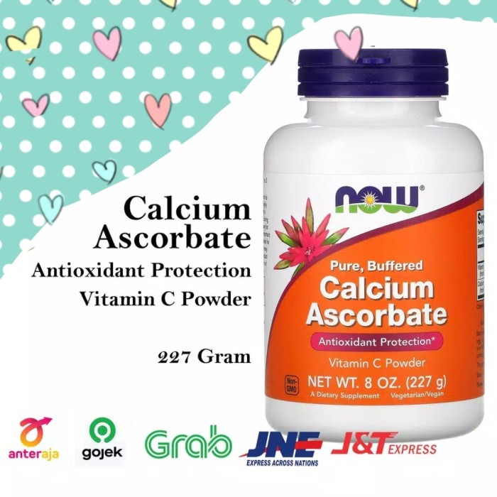 Now Foods Pure Buffered Calcium Ascorbate Vitamin C Powder (227 g)