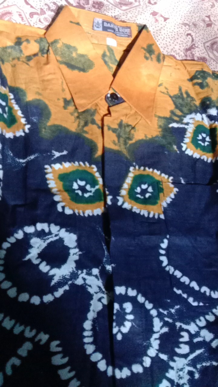 Kemeja Batik - Ppbtk07 Modern  Panjang Casual Modis Trendy Masa Kini M L Xl Asli Pekalongan