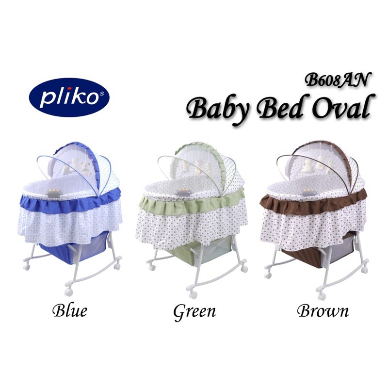 Pliko Bassinet Oal Baby box Bed B608AN/ ranjang tempat tidur bayi