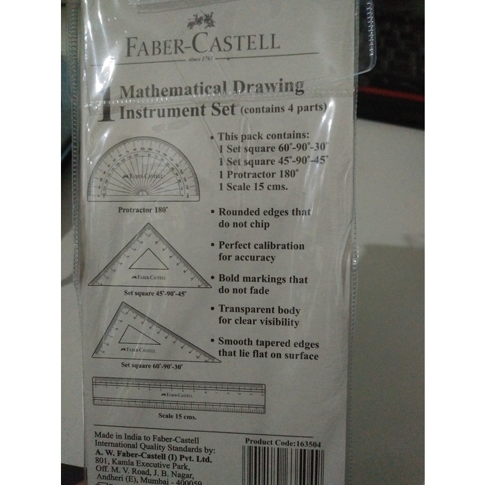 

Gilaa!!! Faber Castell Mathematical Drawing Instrument Set Penggaris Set Sale!!!