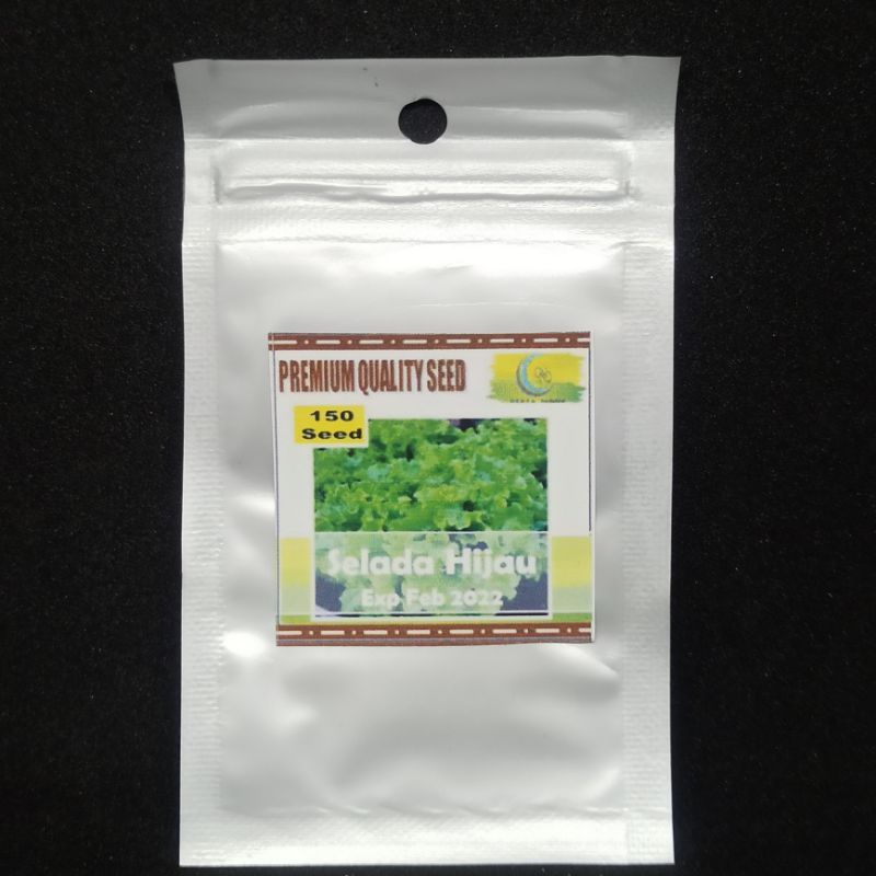 Benih Biji Sayur Kangkung Bayam Selada Sawi Kemangi Seledri Daun Bawang Kubis Kembang Kol Brokoli Wortel Cabe Cabai Tomat Paprika Terong Kacang Panjang Buncis Timun Labu Pare Oyong Gambas-Selada hijau 150 bj