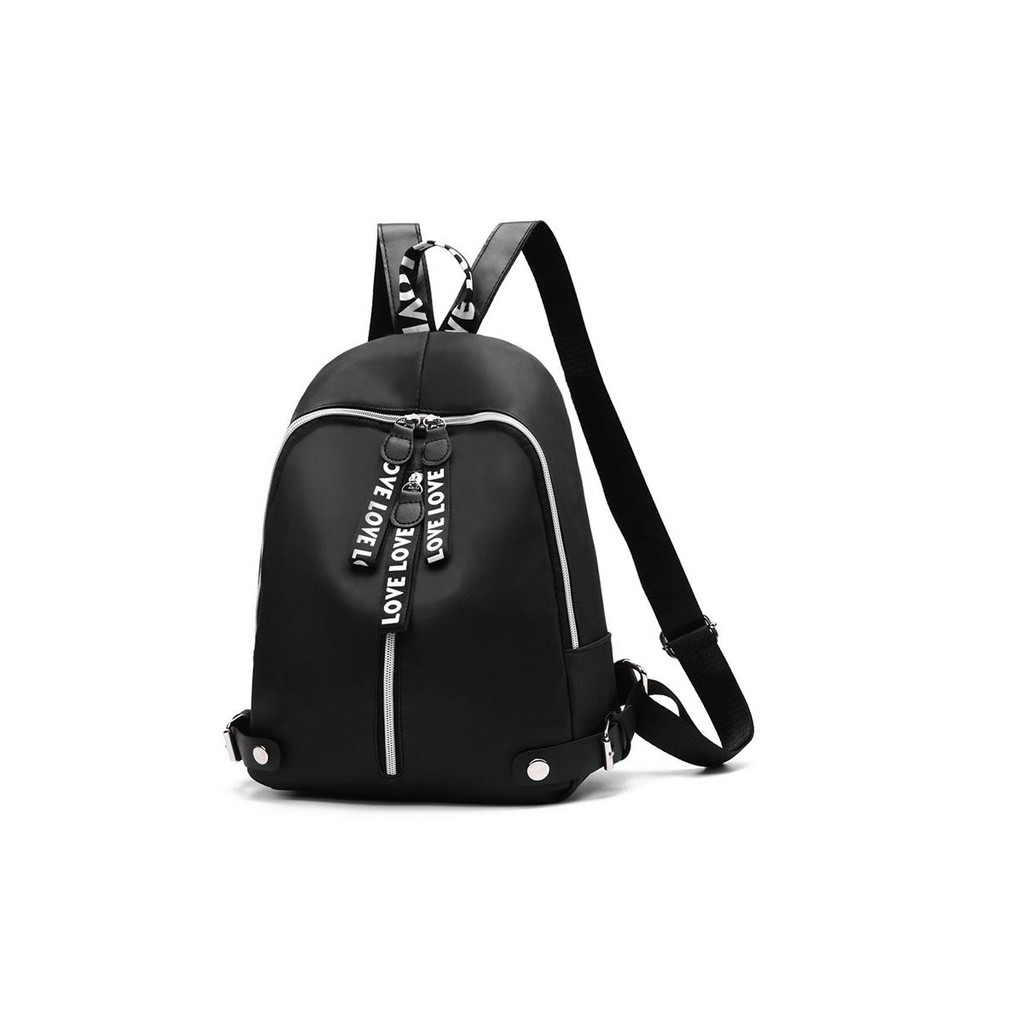 Tas Ransel Wanita Korean Fashion Bahan Oxford Backpack Fashion Simple Love
