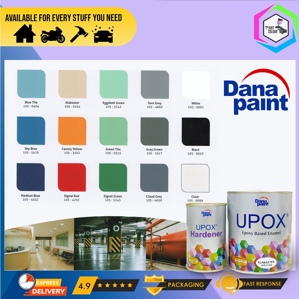 Cat Lantai Epoxy UPOX Dana Paint All Colour - Floor Coatings