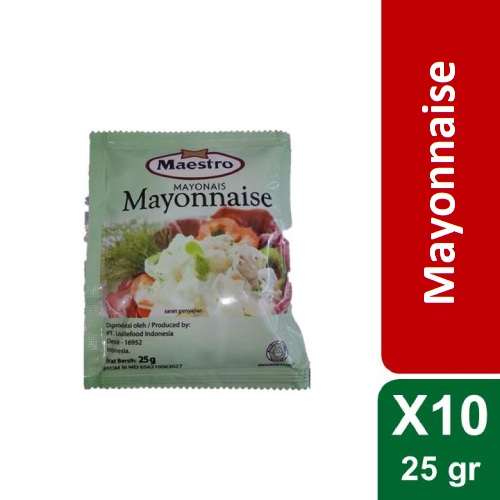 

Maestro Mayonnaise Sachet 25 gr x10